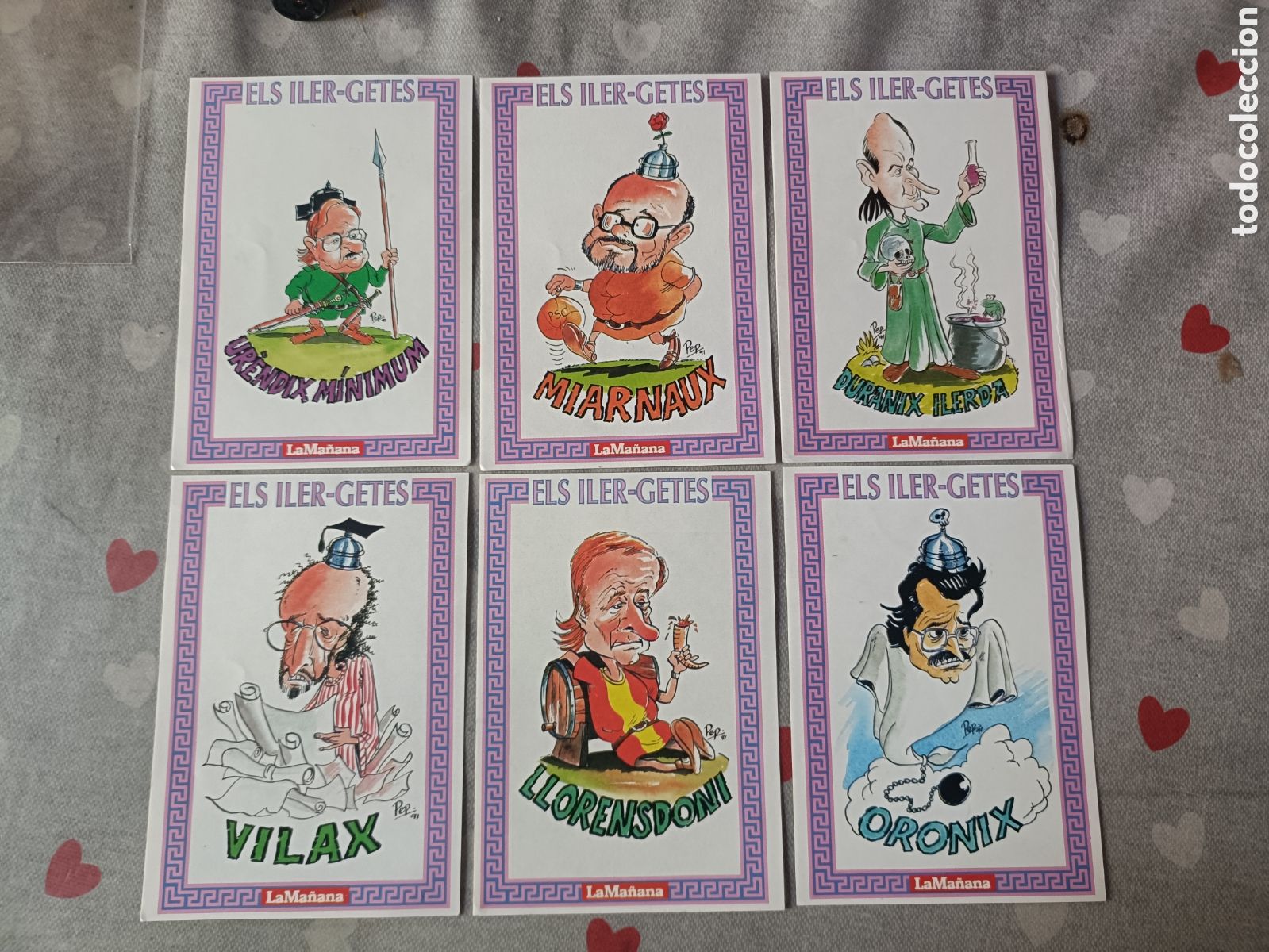 Pegatinas de colecci&oacute;n: Pegatinas caricaturas personajes politicos Iler-getes Diario La ma&ntilde;ana. LEER DESCRIPCION