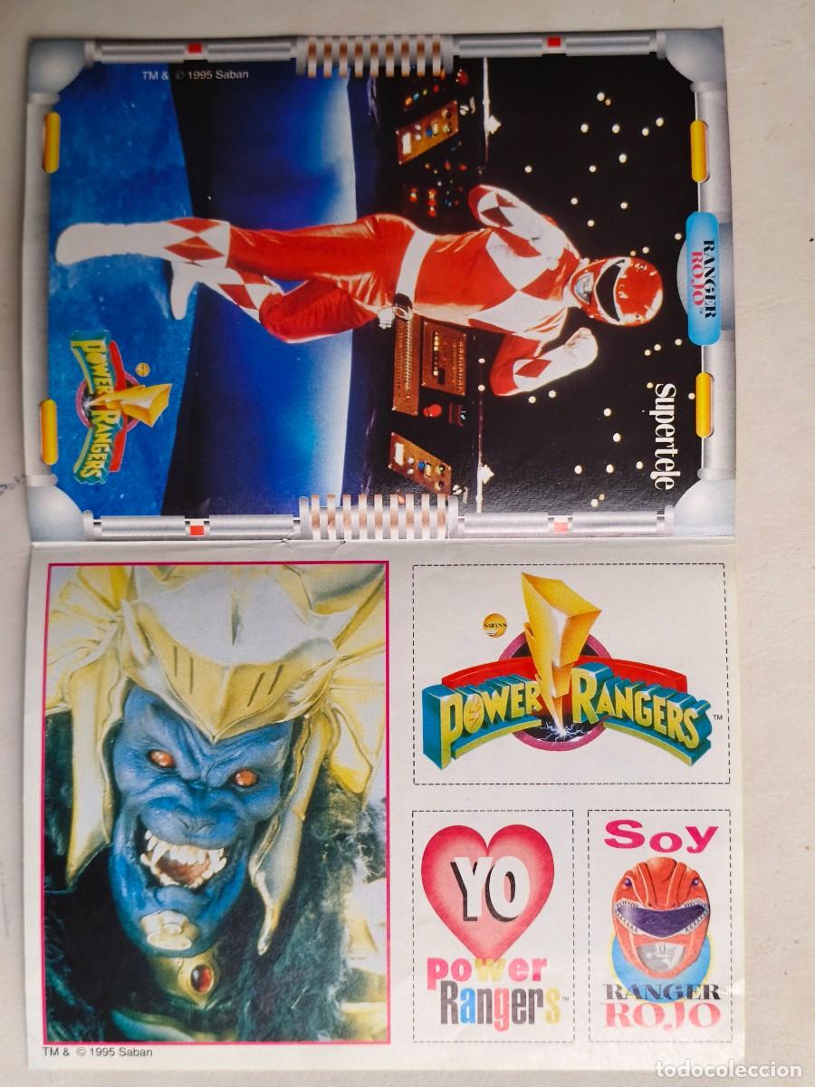 Pegatinas de colecci&oacute;n: POWER RANGERS ADHESIVOS SUPERTELE 1995