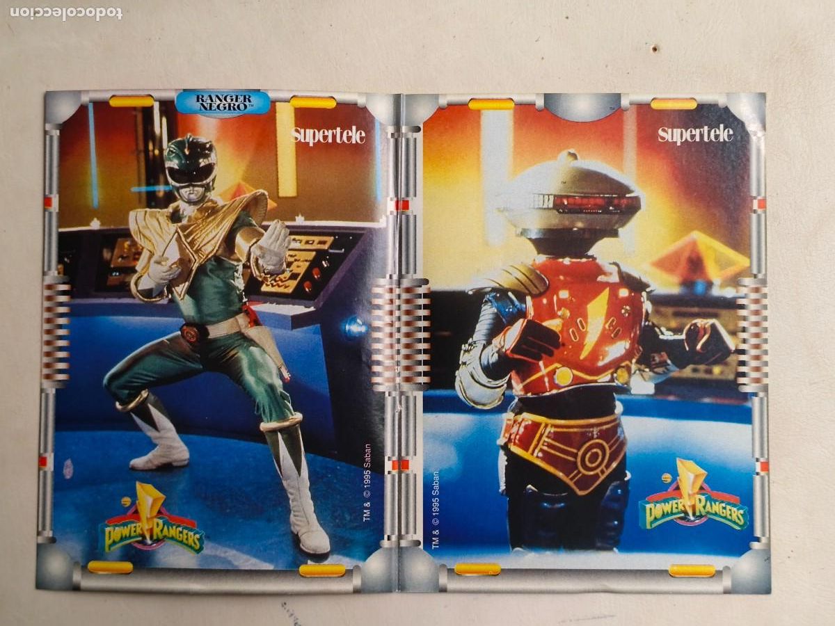 Pegatinas de colecci&oacute;n: POWER RANGERS ADHESIVOS SUPERTELE 1995