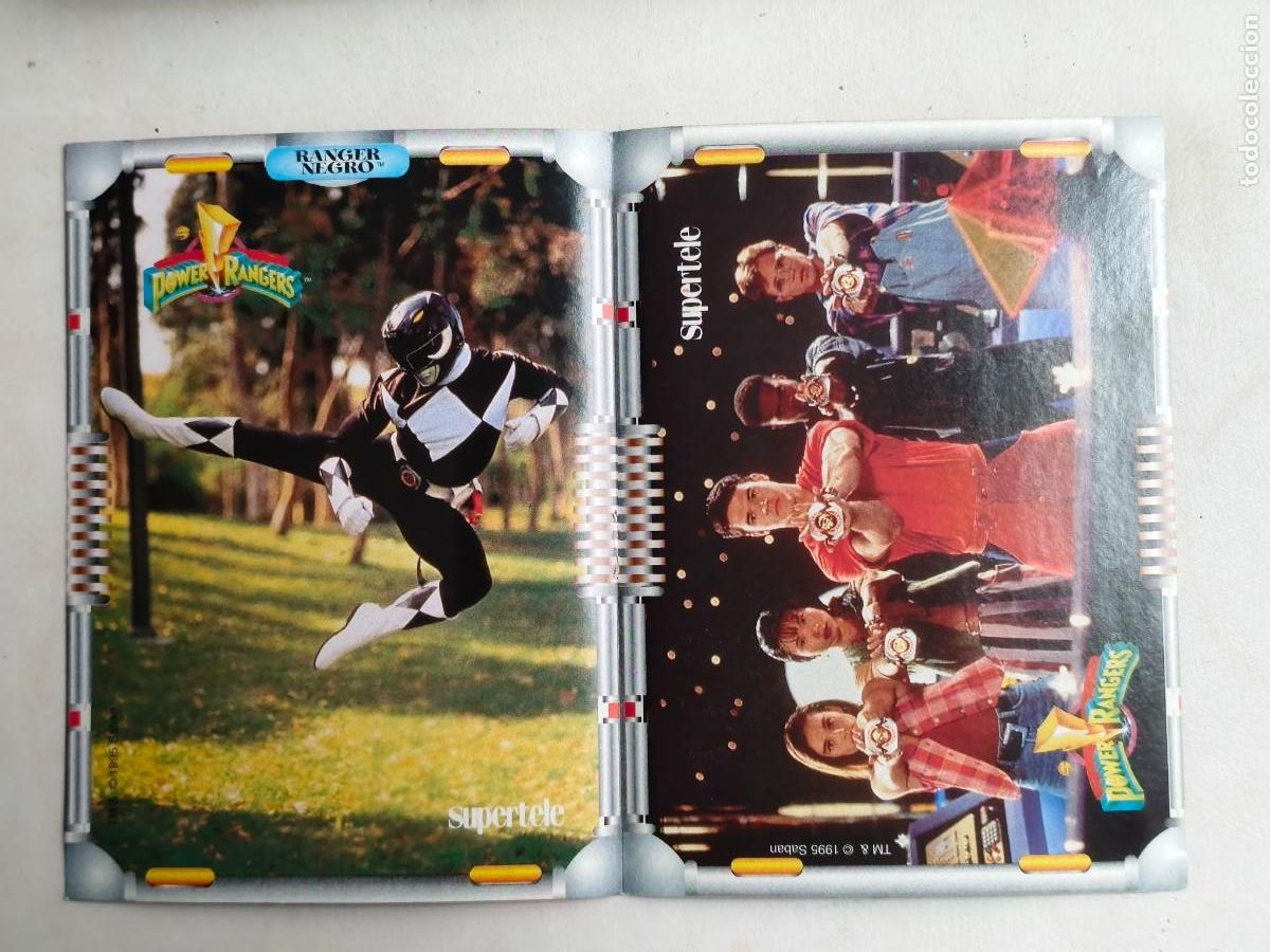 Pegatinas de colecci&oacute;n: POWER RANGERS ADHESIVOS SUPERTELE 1995