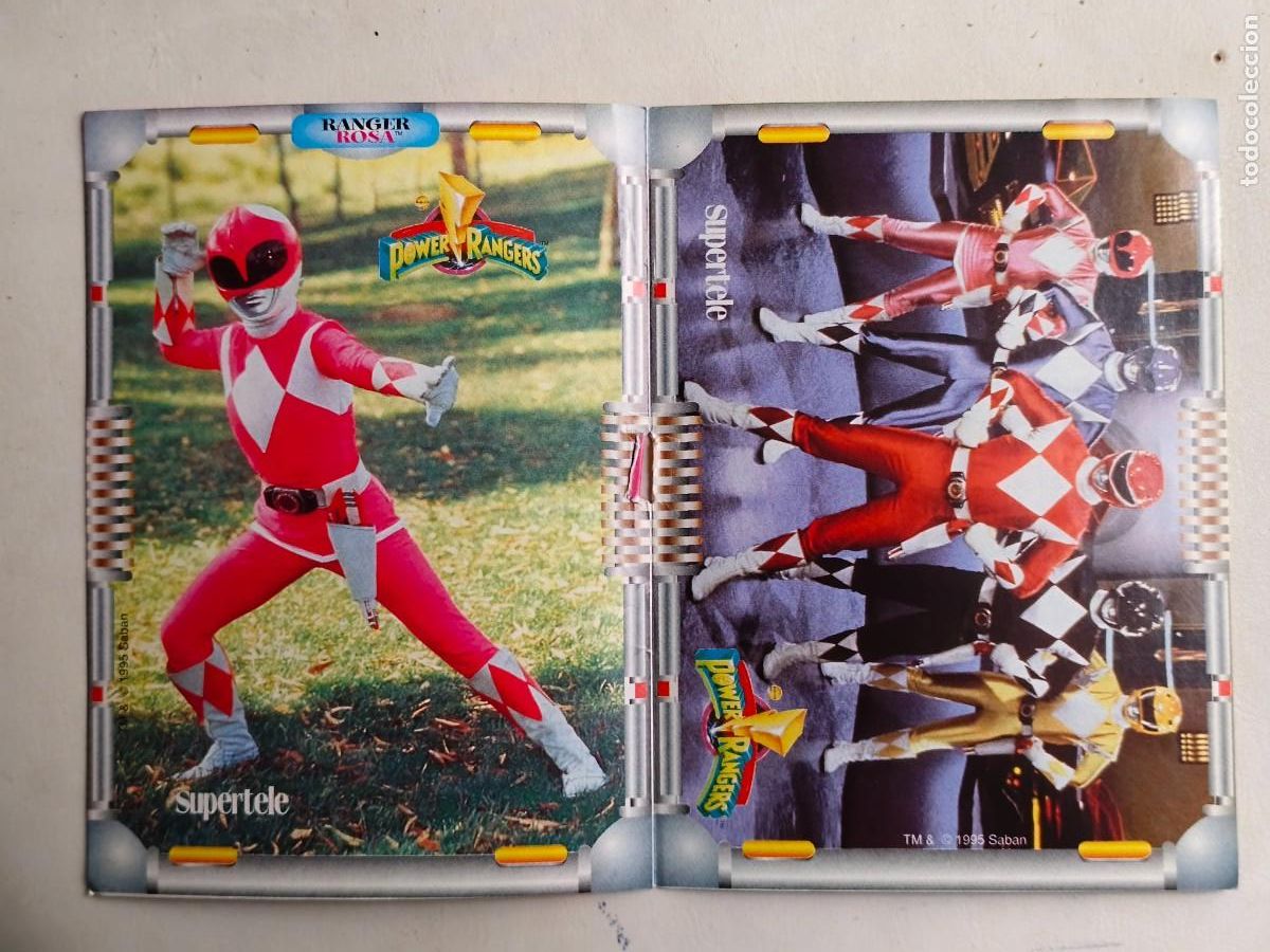 Pegatinas de colecci&oacute;n: POWER RANGERS ADHESIVOS SUPERTELE 1995