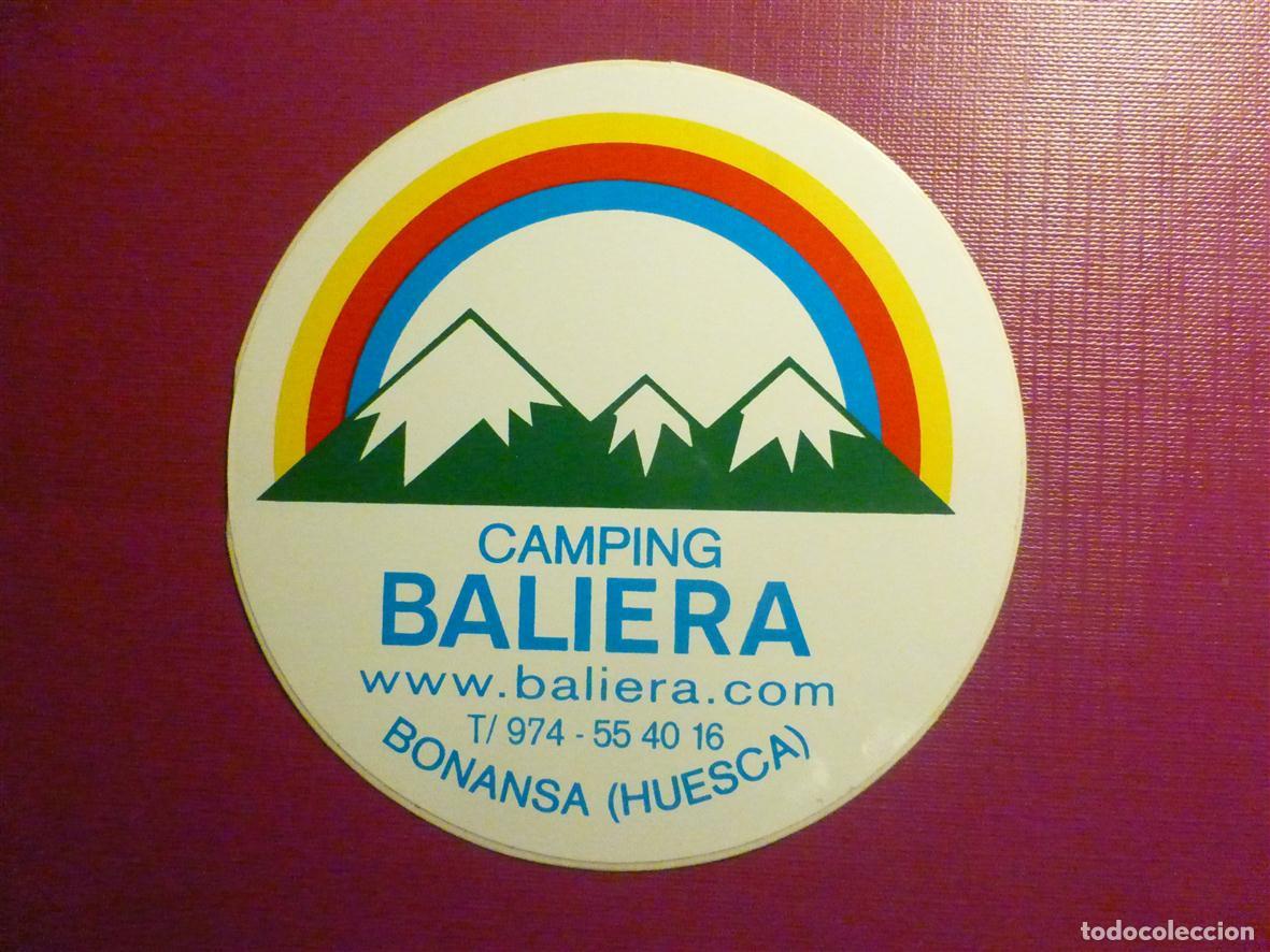 Pegatinas de colecci&oacute;n: Pegatina Adhesivo - Camping Baliera - Bonansa - Huesca - 10 cm.