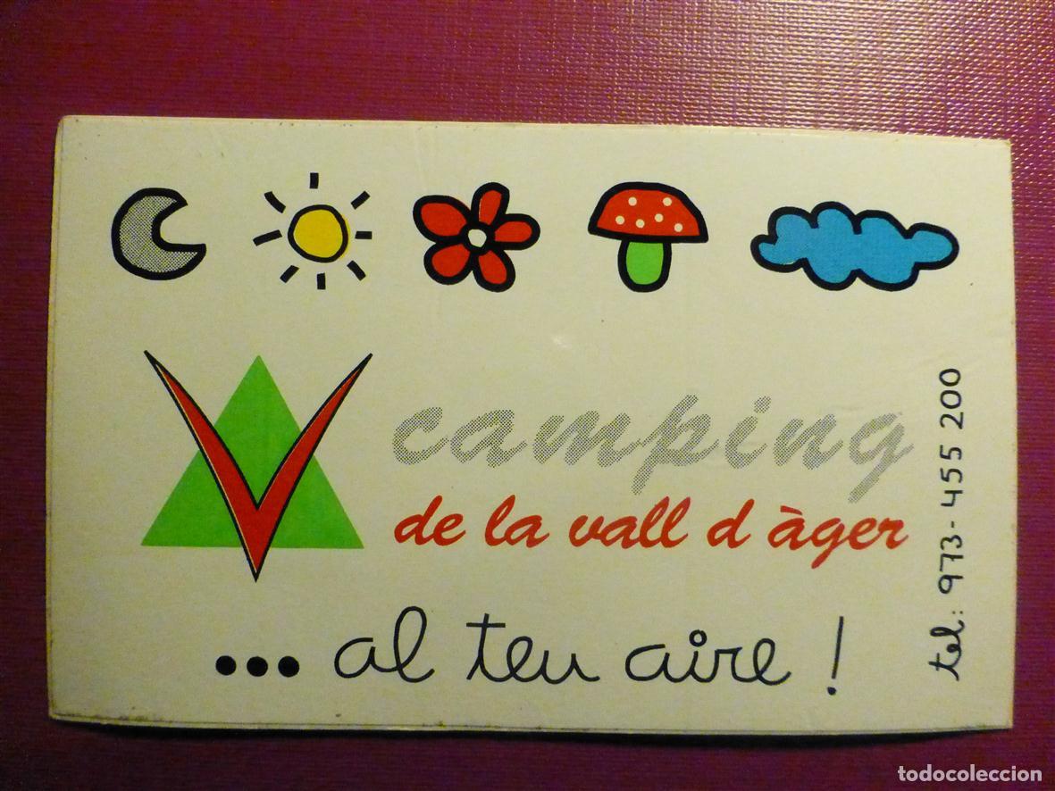 Pegatinas de colecci&oacute;n: Pegatina Adhesivo - Camping de la Vall de Ager - L&eacute;rida - Lleida - 11,5 x 7 cm.