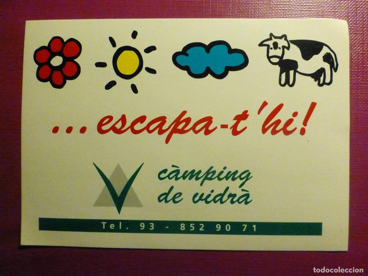 Pegatinas de colecci&oacute;n: Pegatina Adhesivo - Camping de Vidr&aacute; - Gerona - 11,5 x 8 cm.