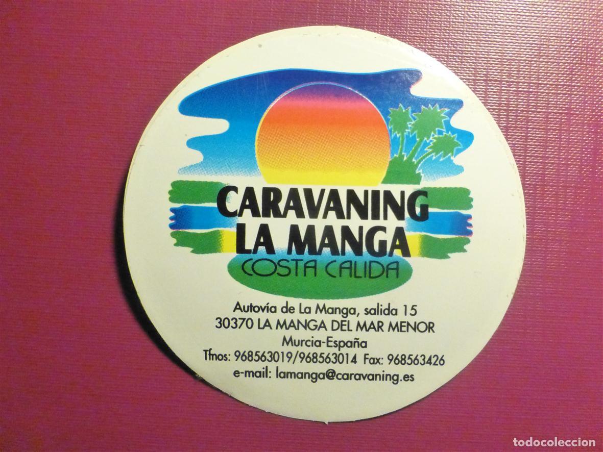 Pegatinas de colecci&oacute;n: Pegatina Adhesivo - Camping - Caravaning - La Manga del Mar Menor - M&uacute;rcia - 8 cm.