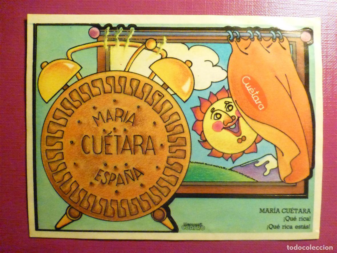 Pegatinas de colecci&oacute;n: ✔ Pegatina Adhesiva Tiendas Alimentaci&oacute;n, Golosinas - Cu&eacute;tara, Galletas Mar&iacute;a - 12 x 9 cm