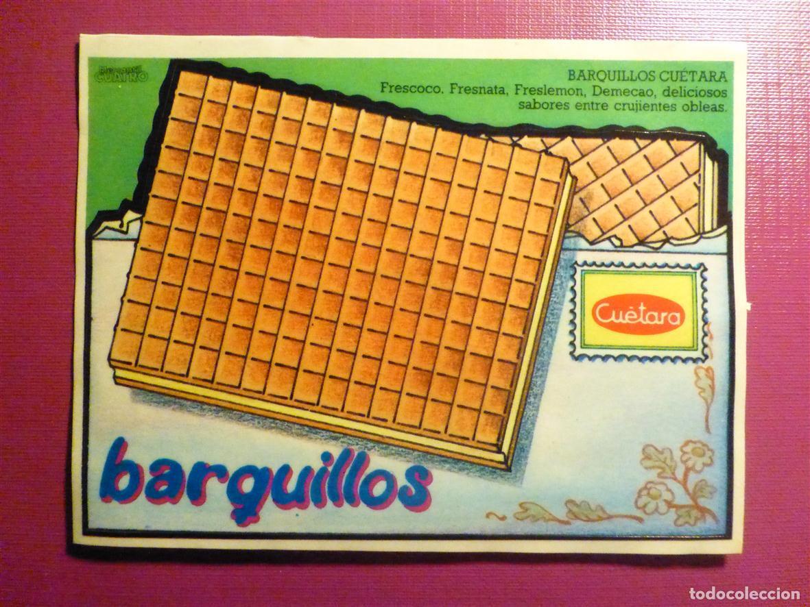 Pegatinas de colecci&oacute;n: ✔ Pegatina Adhesiva Tiendas Alimentaci&oacute;n, Golosinas - Cu&eacute;tara, Galletas - Barquillos - 12 x 9 cm