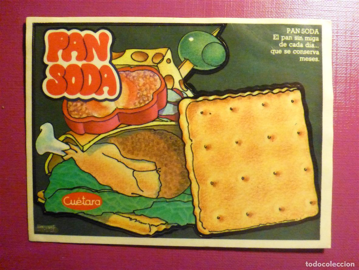 Pegatinas de colecci&oacute;n: ✔ Pegatina Adhesiva Tiendas Alimentaci&oacute;n, Golosinas - Cu&eacute;tara, Galletas - Pan Soda - 12 x 9 cm