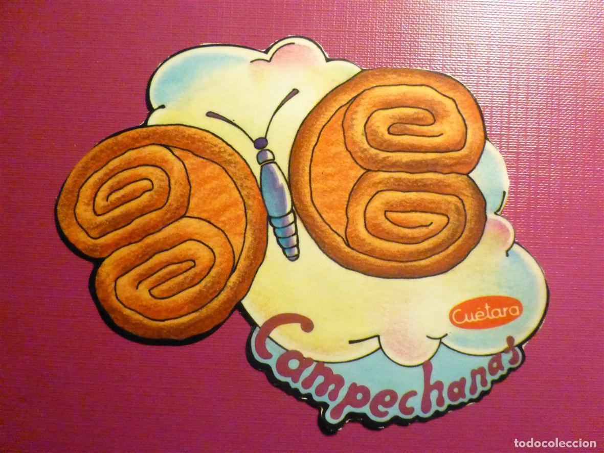 Pegatinas de colecci&oacute;n: ✔ Pegatina Adhesiva Tiendas Alimentaci&oacute;n - Galletas Cu&eacute;tara - Campechanas - 11,5 x 8,5 cm.