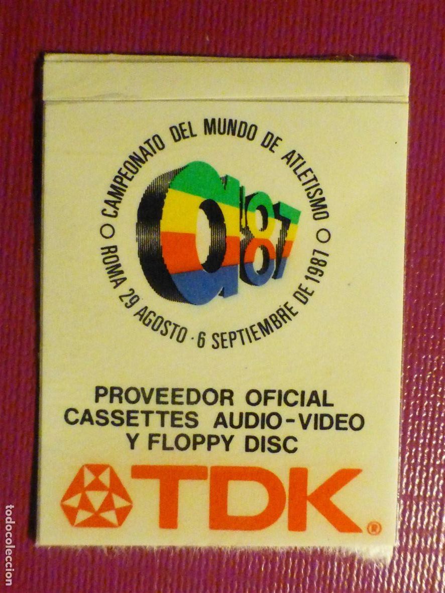Pegatinas de colecci&oacute;n: Pegatina - Adhesivo - Sticker - Audio, Sonido Cintas Grabar - Tdk Cassettes - 3,25 x 4 cm.
