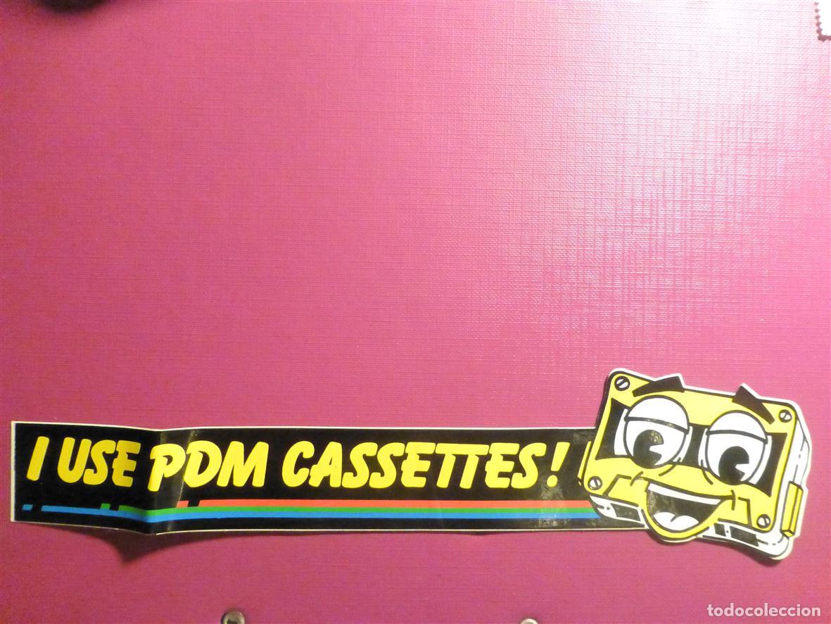 Pegatinas de colecci&oacute;n: Pegatina - Adhesivo - Audio, Sonido Cintas Grabar - Cintas PDM - Tape - Cassettes - 23 x 5 cm.