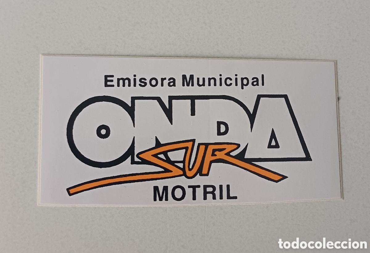 Pegatinas de colecci&oacute;n: Pegatina Radio Onda Motril Sur Granada tv televisi&oacute;n
