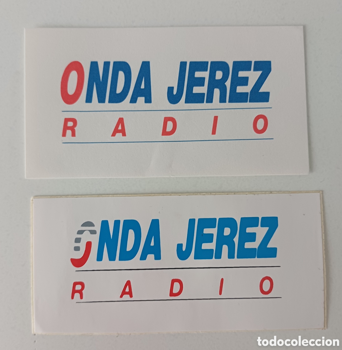 Pegatinas de colecci&oacute;n: Lote pegatinas Radio Onda Jerez C&aacute;diz tv televisi&oacute;n