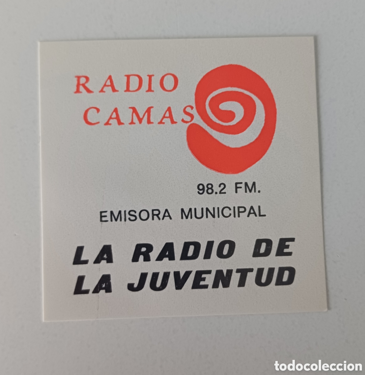 Pegatinas de colecci&oacute;n: Pegatina Radio Camas Sevilla tv televisi&oacute;n