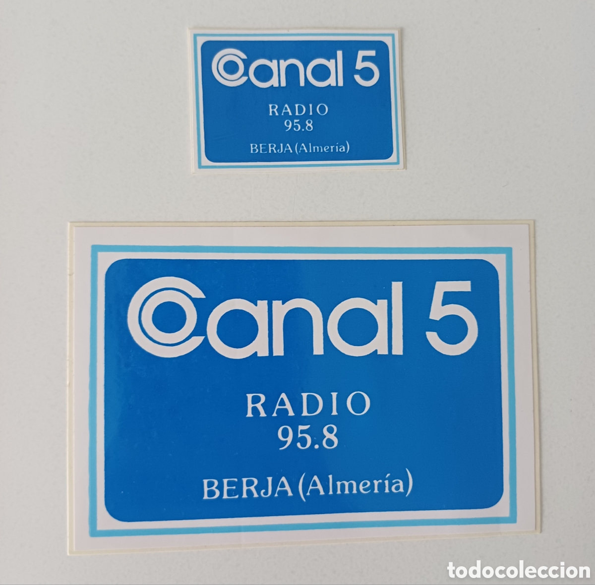 Pegatinas de colecci&oacute;n: Pegatina Radio Canal 5 Berja Almer&iacute;a tv televisi&oacute;n