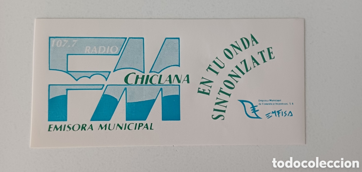 Pegatinas de colecci&oacute;n: Pegatina Radio Chiclana de la Frontera C&aacute;diz tv televisi&oacute;n