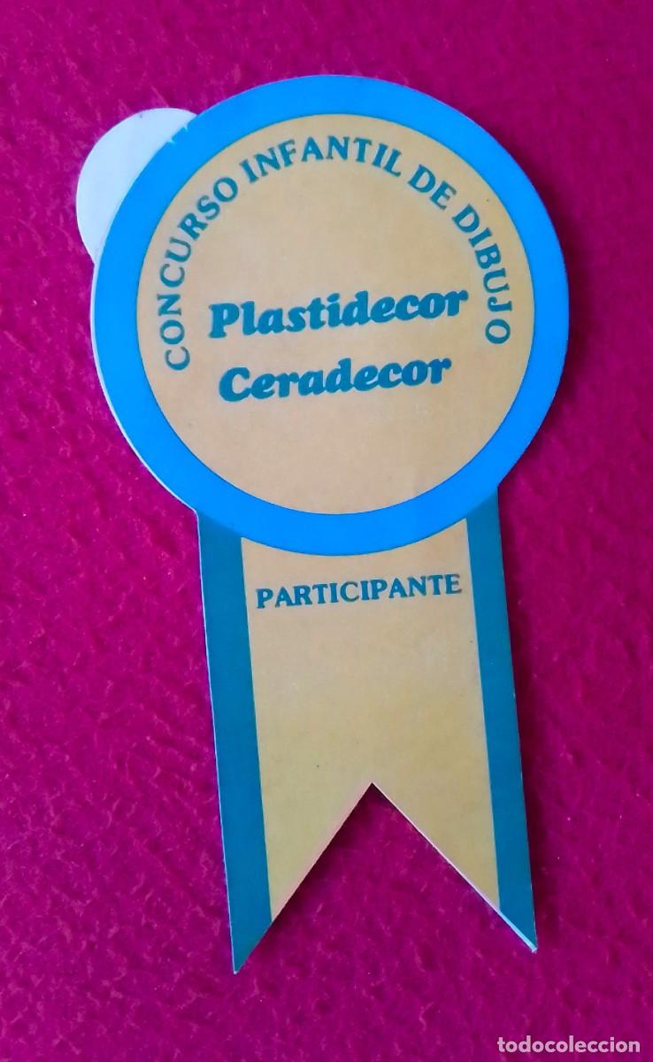 Pegatinas de colecci&oacute;n: ANTIGUA PEGATINA ADHESIVO STICKER CONCURSO INFANTIL DE DIBUJO PLASTIDECOR CERADECOR PARTICIPANTE...