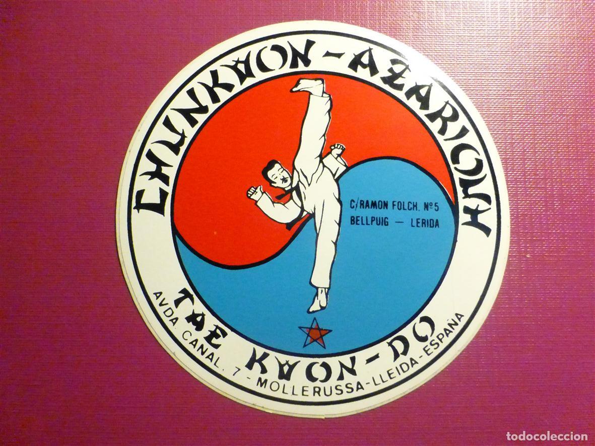 Pegatinas de colecci&oacute;n: Pegatina Deportes - Gimnasio Artes Marciales - Tae Kwon-Do - Bellpuig - L&eacute;rida - Lleida - 10 cm.