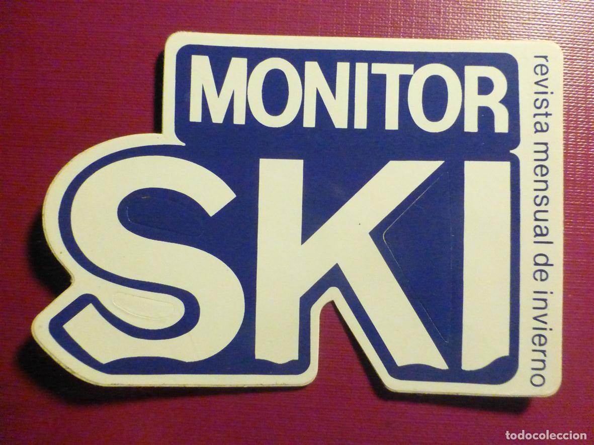 Pegatinas de colecci&oacute;n: Pegatina, Adhesivo Monta&ntilde;a, Ski Monitor , Squ&iacute; - Deportes Invierno - Revista Semanal - 10 x 7 cm.