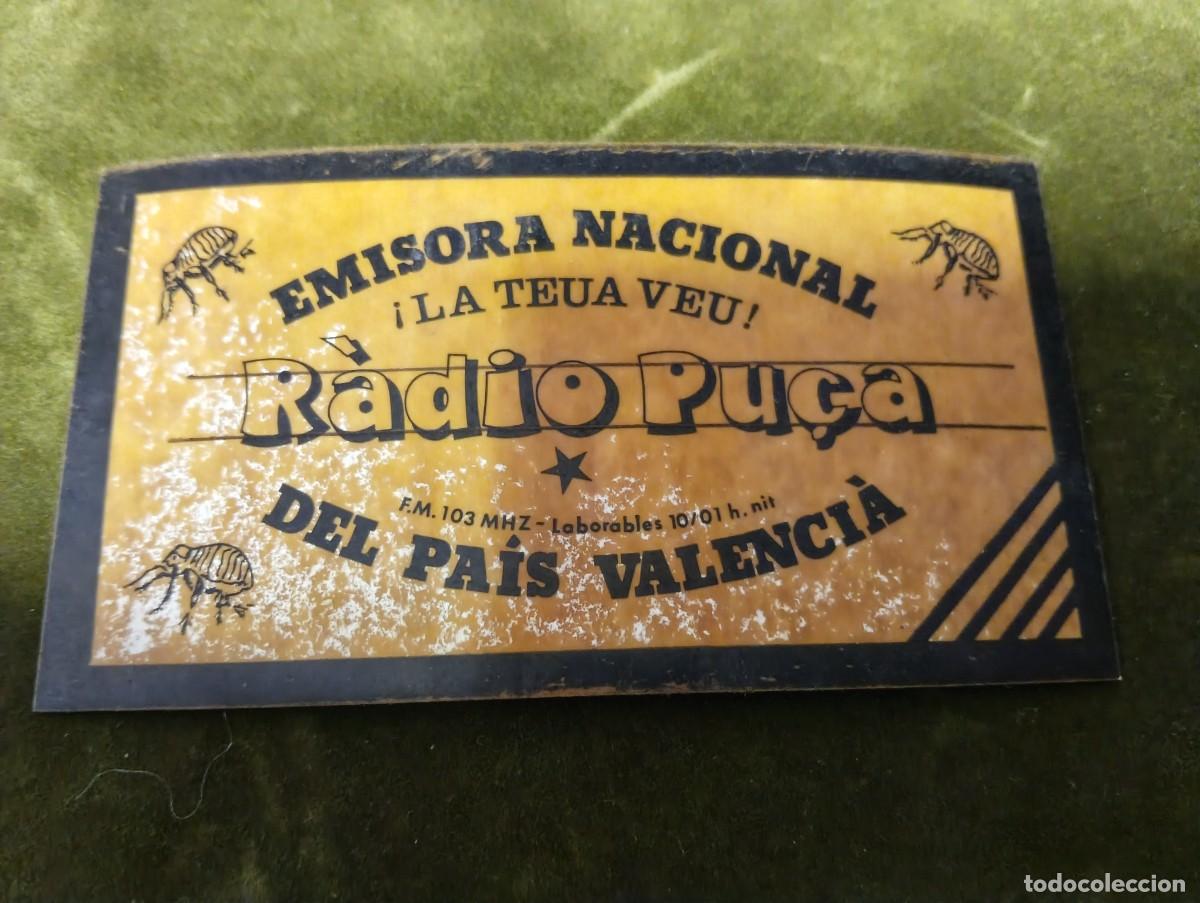 Pegatinas de colecci&oacute;n: PEGATINA ADHESIVO POLITICO EUPV RADIO PU&Ccedil;A EMISORA NACIONAL DEL PAIS VALENCIA A&Ntilde;OS 70/80