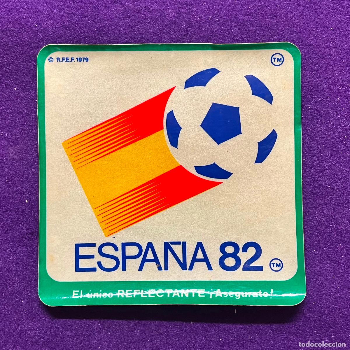 Pegatinas de colecci&oacute;n: PEGATINA ADHESIVO F&Uacute;TBOL MUNDIAL 82 ESPA&Ntilde;A. REFLECTANTE. SV SE&Ntilde;ALIZACIONES VILLAR.