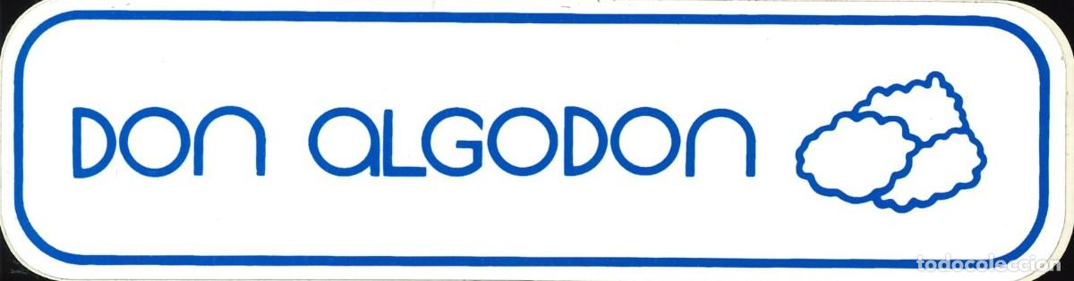 Pegatinas de colecci&oacute;n: PEGATINA - ADHESIVO - MARCAS - COLONIA DON ALGODON