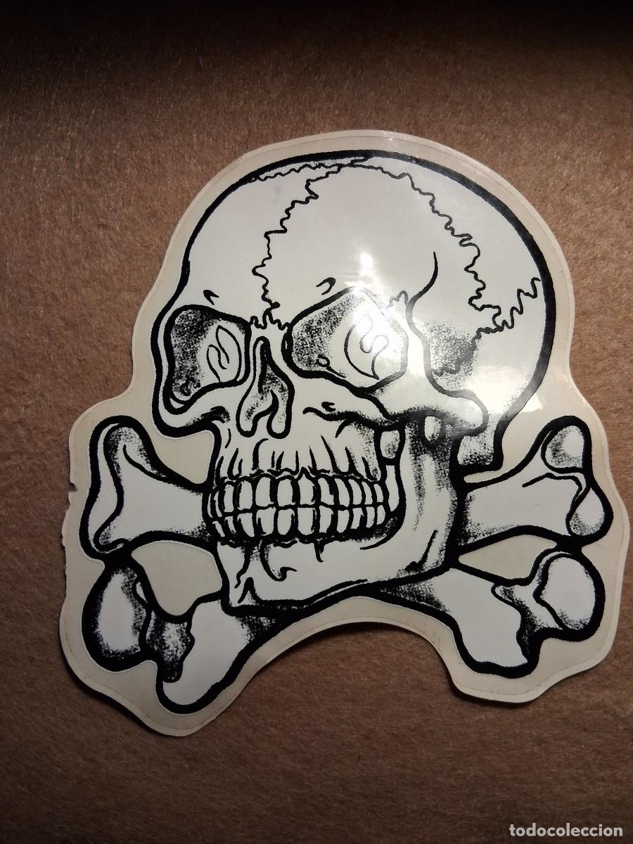 Pegatinas de colecci&oacute;n: LOTE DE DOS PEGATINAS MOTIVO CALAVERAS.