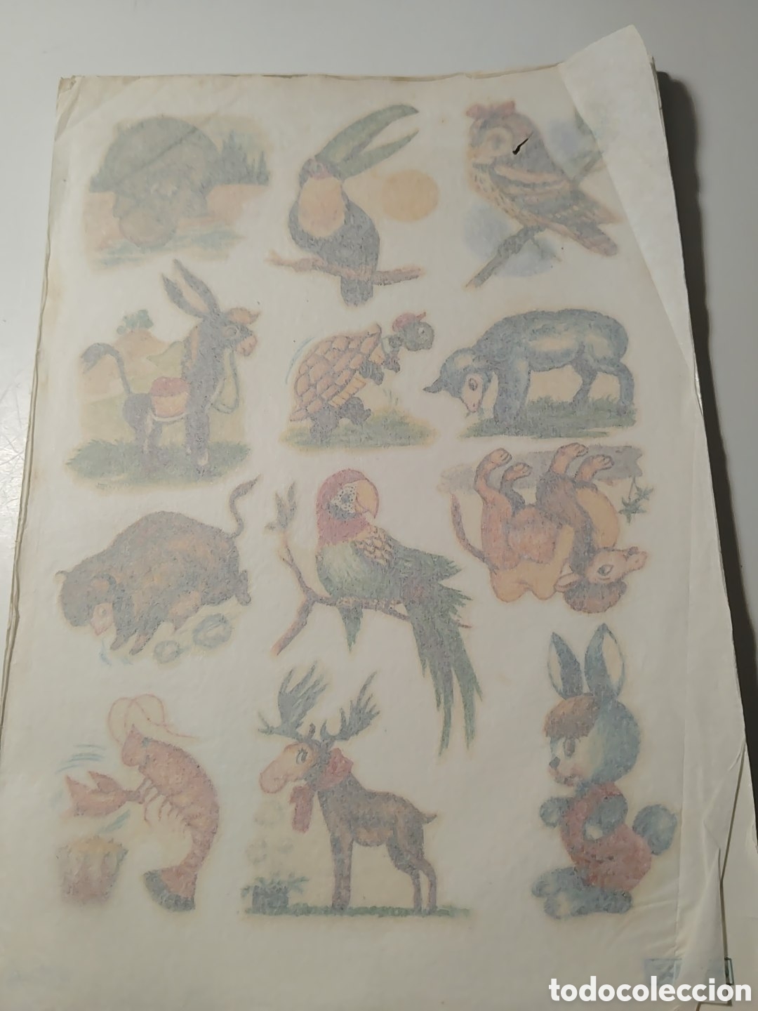 Pegatinas de colecci&oacute;n: Calcoman&iacute;as Ortega. A&ntilde;os 70. Animales.