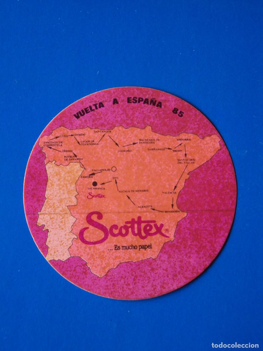 Pegatinas de colecci&oacute;n: ADHESIVO PEGATINA SCOTTEX VUELTA CICLISTA A ESPA&Ntilde;A 1985 85 DI&Aacute;METRO 9,5 CM APROX SIN PEGAR