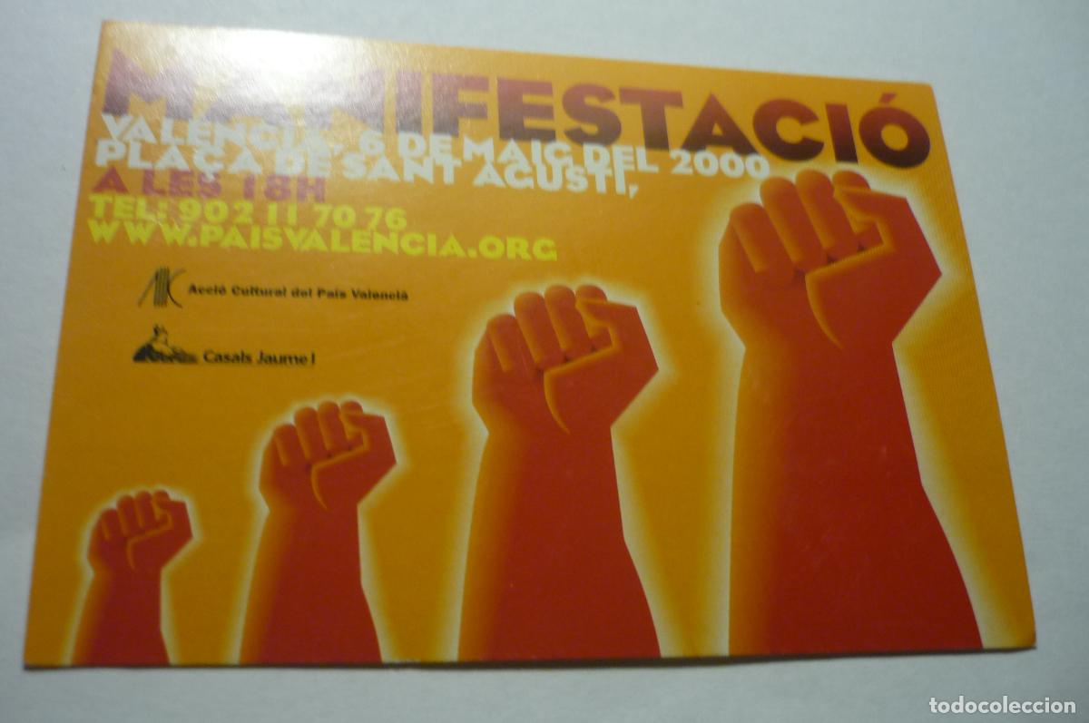 Pegatinas de colecci&oacute;n: pegatina catalan manifestacion valencia 6 mayo 2000