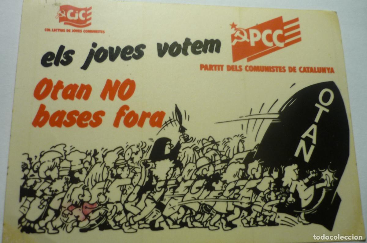 Pegatinas de colecci&oacute;n: pegatina politica pcc catalan otan no