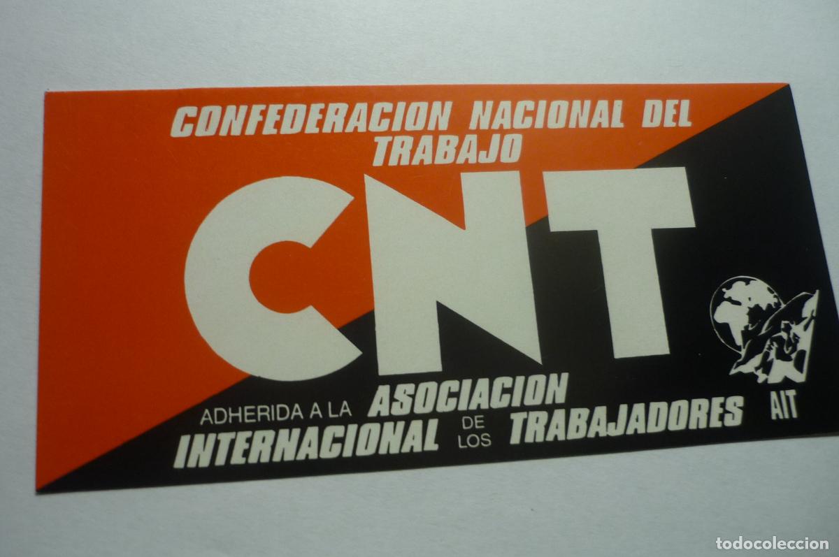 Pegatinas de colecci&oacute;n: pegatina sindical cnt