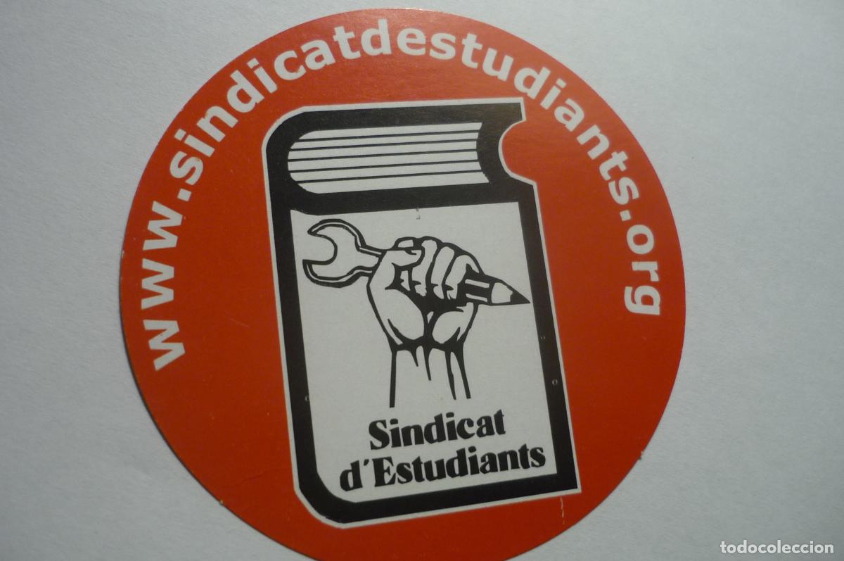 Pegatinas de colecci&oacute;n: pegatina sindicato estudiantes catalan