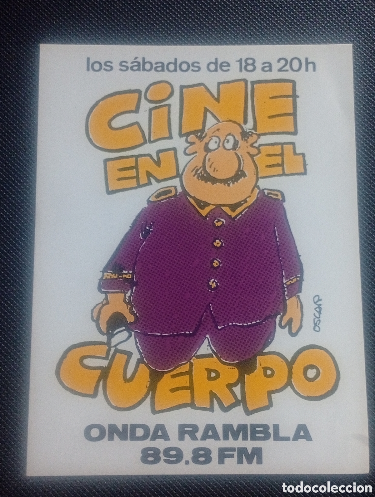 Pegatinas de colecci&oacute;n: PEGATINA ADHESIVO CINE EN EL CUERPO ONDA RAMBLA RADIO CATALUNYA CATALU&Ntilde;A FM