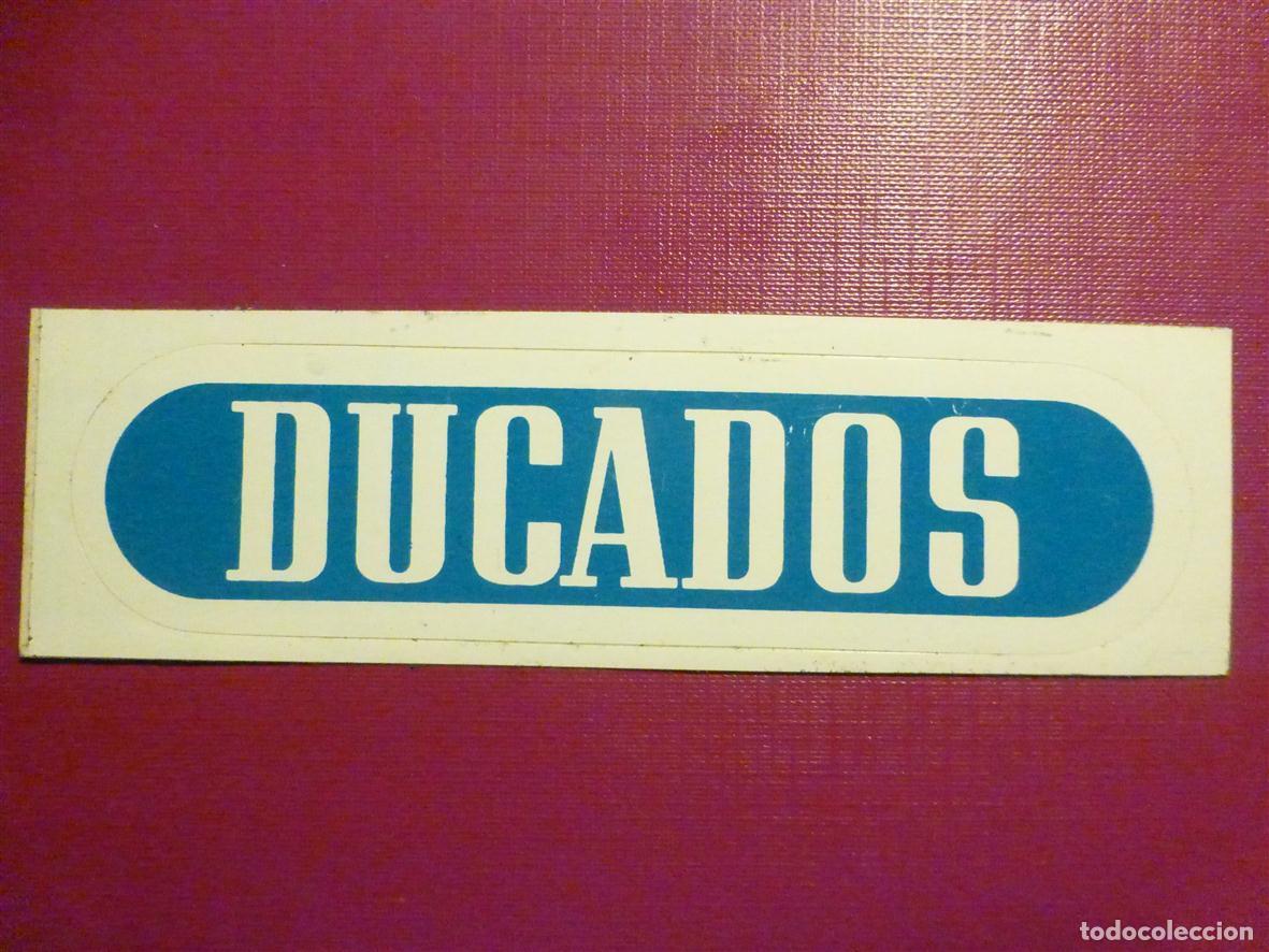 Pegatinas de colecci&oacute;n: Pegatina - Adhesivo - Sticker - Ducados - Tabaco Negro - Cigarrillos - Estancos - 14,5 x 4,25 cm.