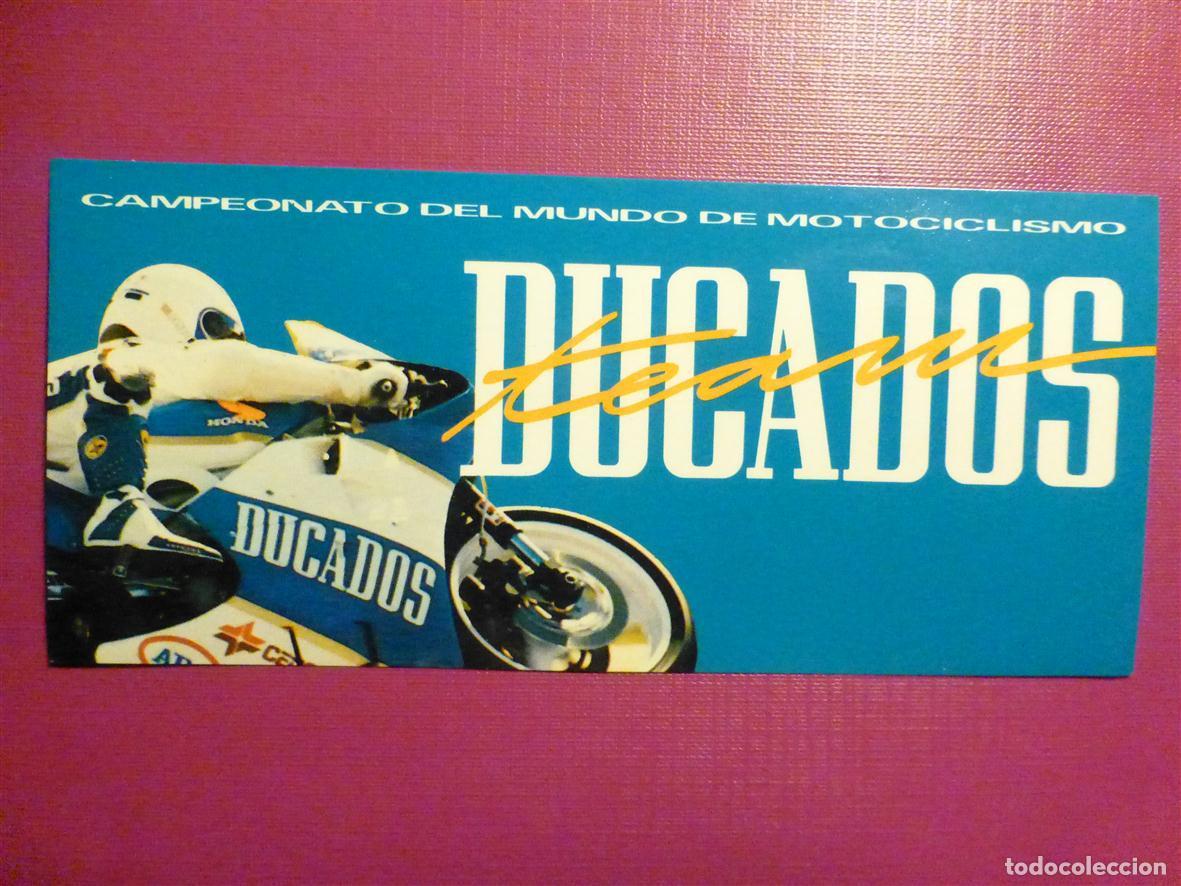 Pegatinas de colecci&oacute;n: Pegatina Campeonato Mundial Motociclismo - Ducados Team - 16 x 7 cm