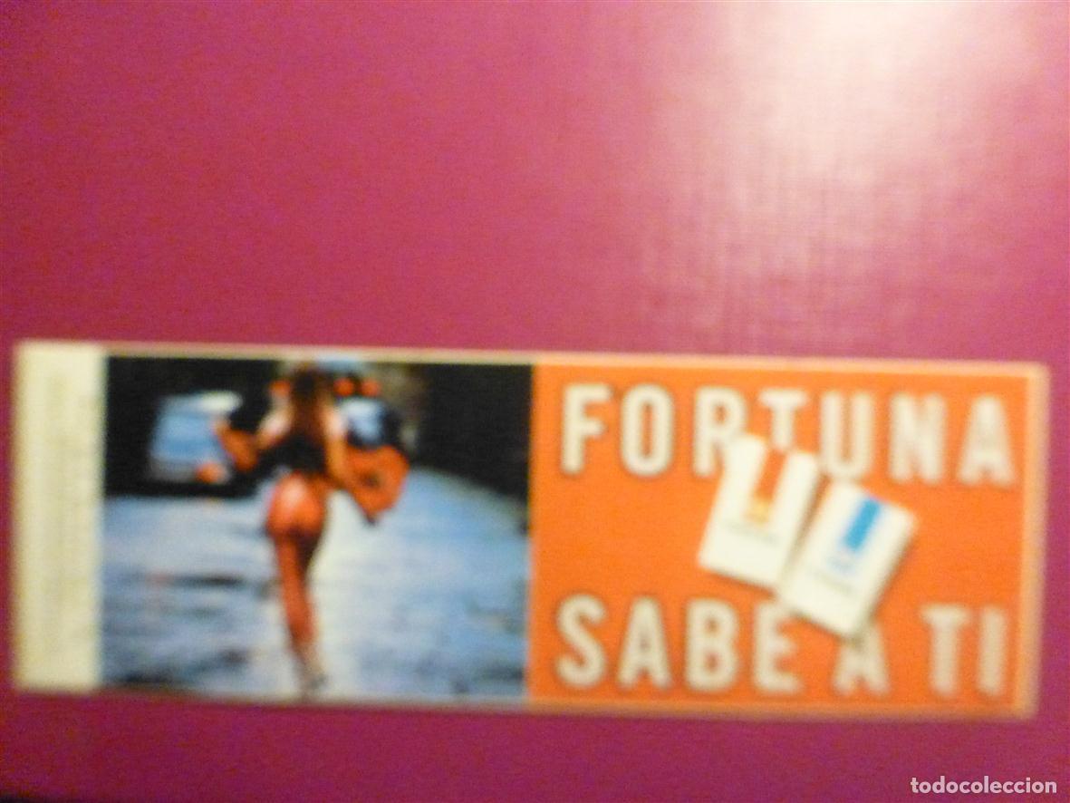 Pegatinas de colecci&oacute;n: Pegatina Estanco a&ntilde;os 90&acute;s, Adhesivo - Sticker Tabaco Rubio - Paquete Cigarrillos Fortuna, 16x5,5cm