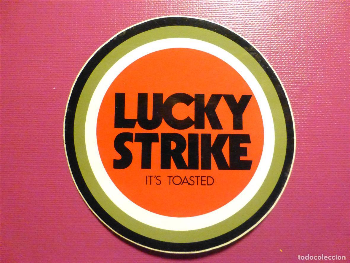 Pegatinas de colecci&oacute;n: Pegatina - Adhesivo - Sticker - Lucky Strike - Tabaco - Cigarrillos - Estancos - 7 cm.