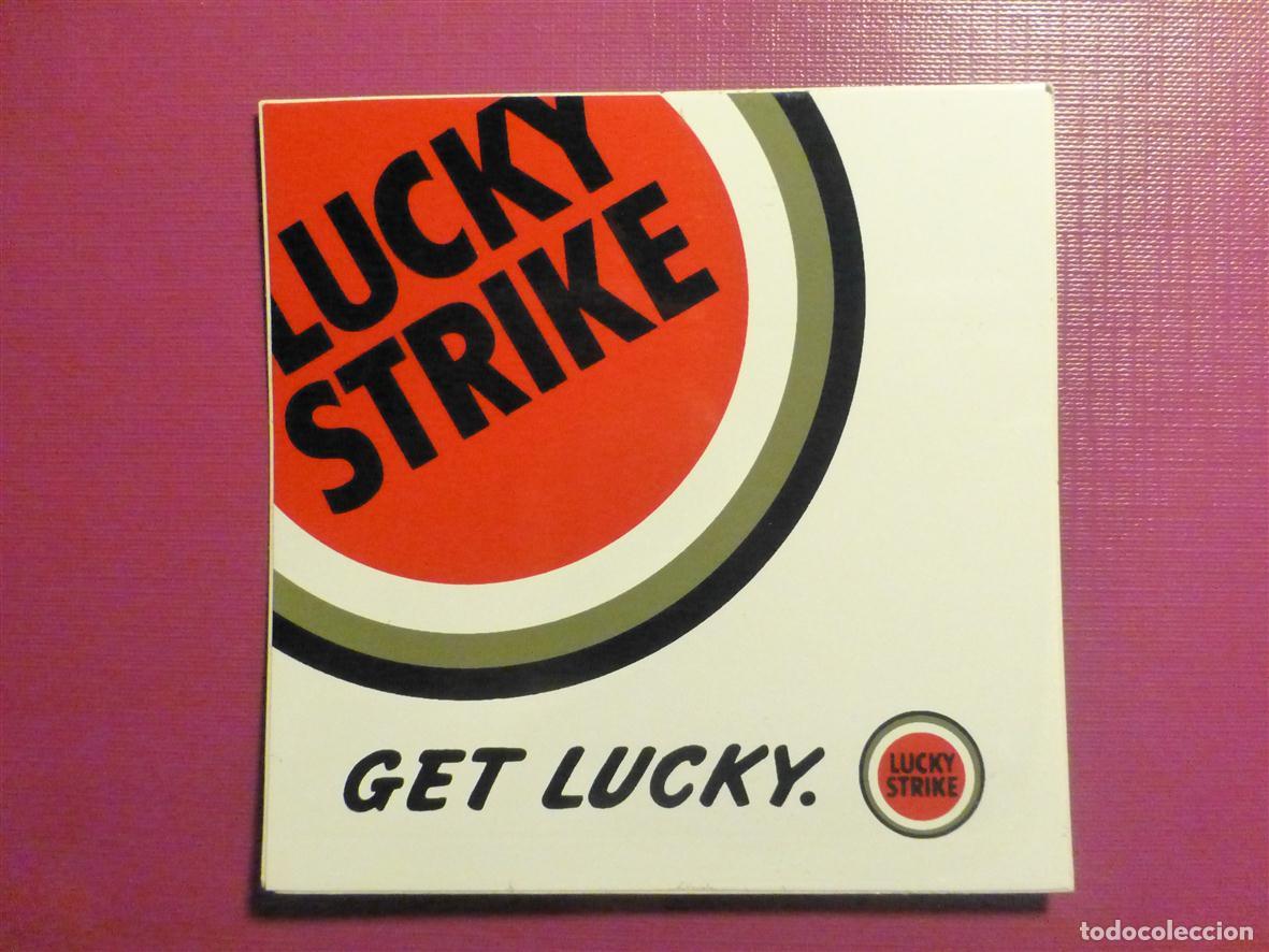 Pegatinas de colecci&oacute;n: Pegatina - Adhesivo - Sticker - Lucky Strike - Tabaco - Cigarrillos - Estancos - 9,5 x 9,5 cm.