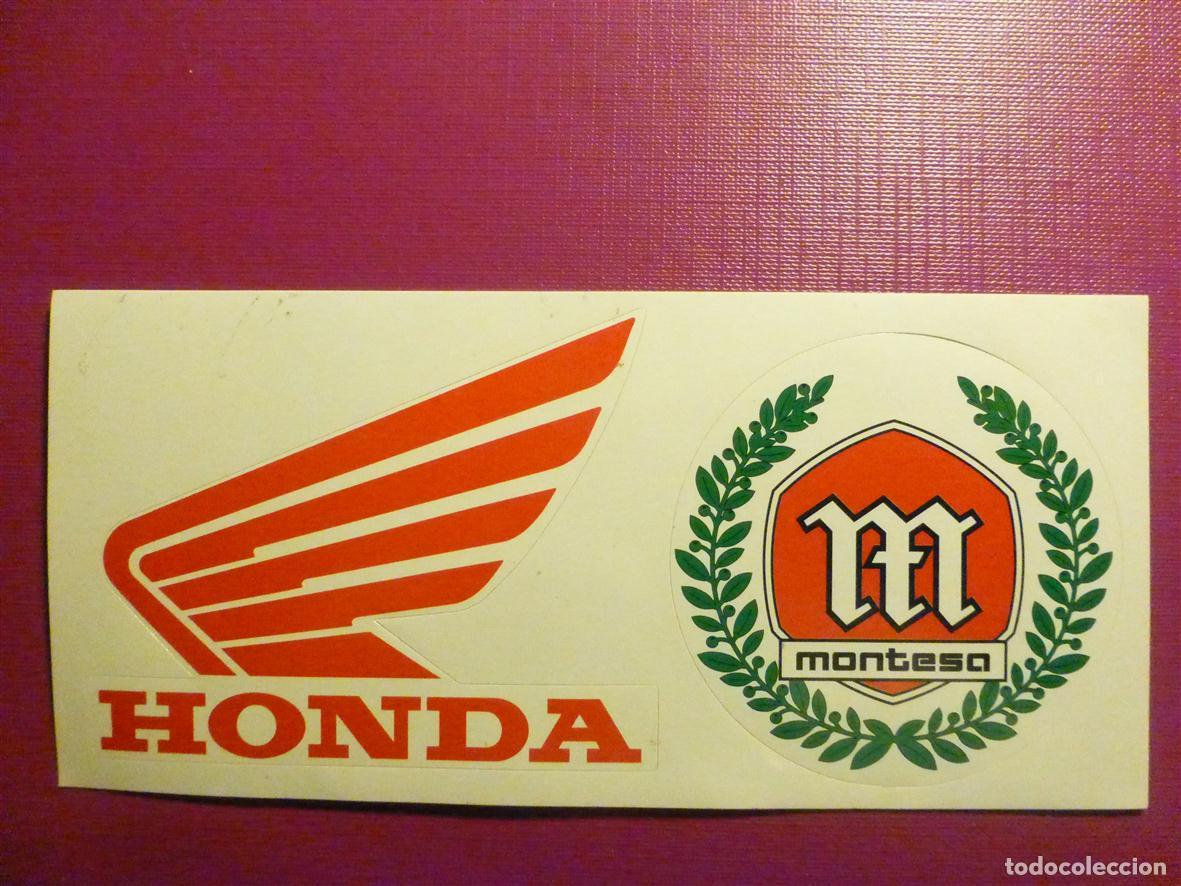 Pegatinas de colecci&oacute;n: Pegatina Ciclomotores - Motos - Motociclismo - Moto Carrerras - Montesa - Honda - 15 x 7 cm