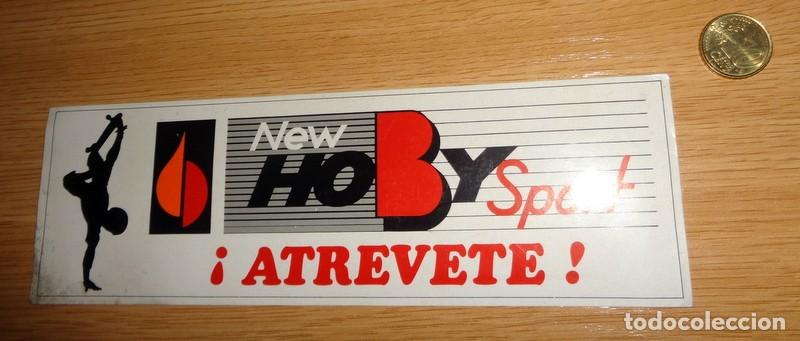 Pegatinas de colecci&oacute;n: PEGATINA ADHESIVO ANTIGUO A&Ntilde;OS 80. NEW HOBY SPORT. MONOPAT&Iacute;N SKATEBOARD - RARA