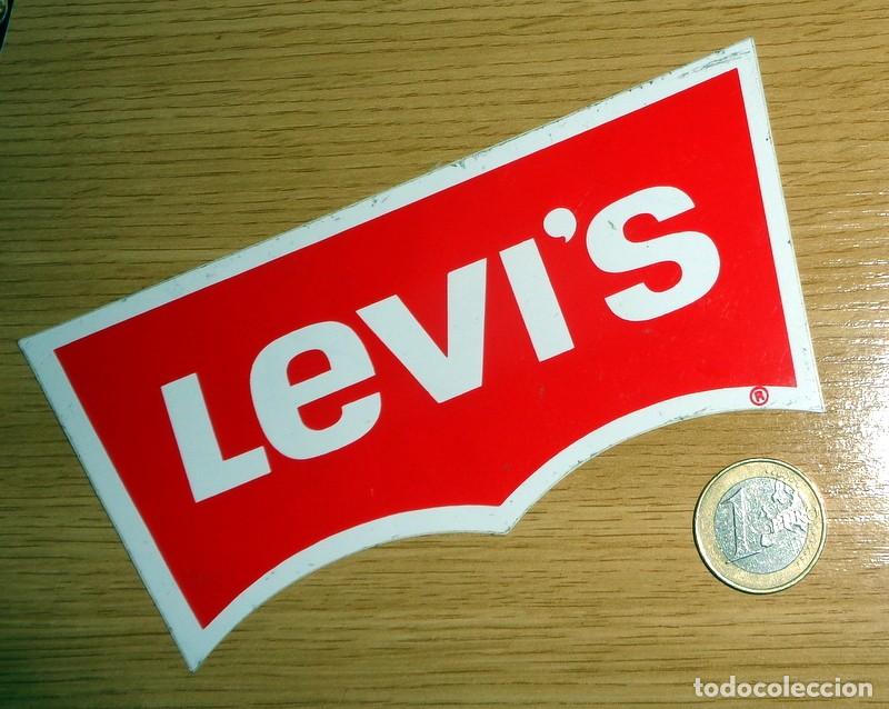 Pegatinas de colecci&oacute;n: PEGATINA ANTIGUA A&Ntilde;OS 80 PUBLICIDAD MARCA DE ROPA VAQUEROS LEVIS. PANTALONES