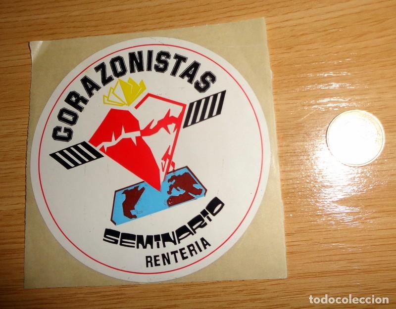 Pegatinas de colecci&oacute;n: PEGATINA ANTIGUA A&Ntilde;OS 80 - CORAZONISTAS - SEMINARIO - RENTERIA - EUSKADI - COLEGIO RELIGIOSO