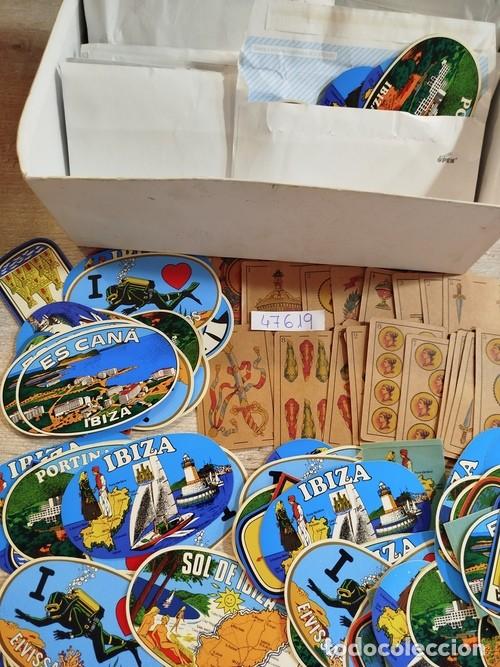 Pegatinas de colecci&oacute;n: Lote de adhesivos publicitarios de Mallorca e Ibiza, en diversa cantidad.