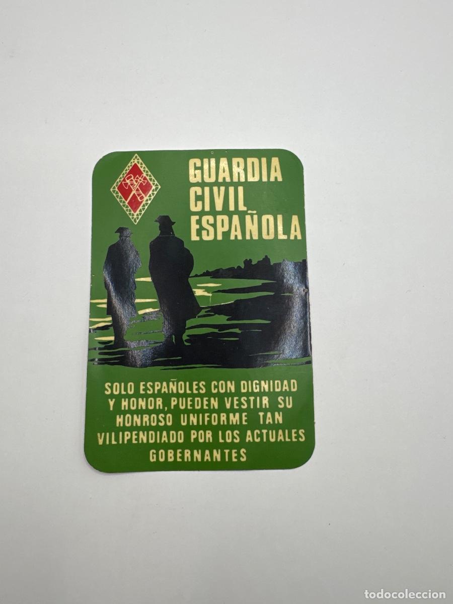 Pegatinas de colecci&oacute;n: PEGATINA POL&Iacute;TICA GUARDIA CIVIL ESPA&Ntilde;OLA 1978 &ndash; FUERZA NUEVA &ndash; TRANSICI&Oacute;N &ndash; PROPAGANDA HIST&Oacute;RICA