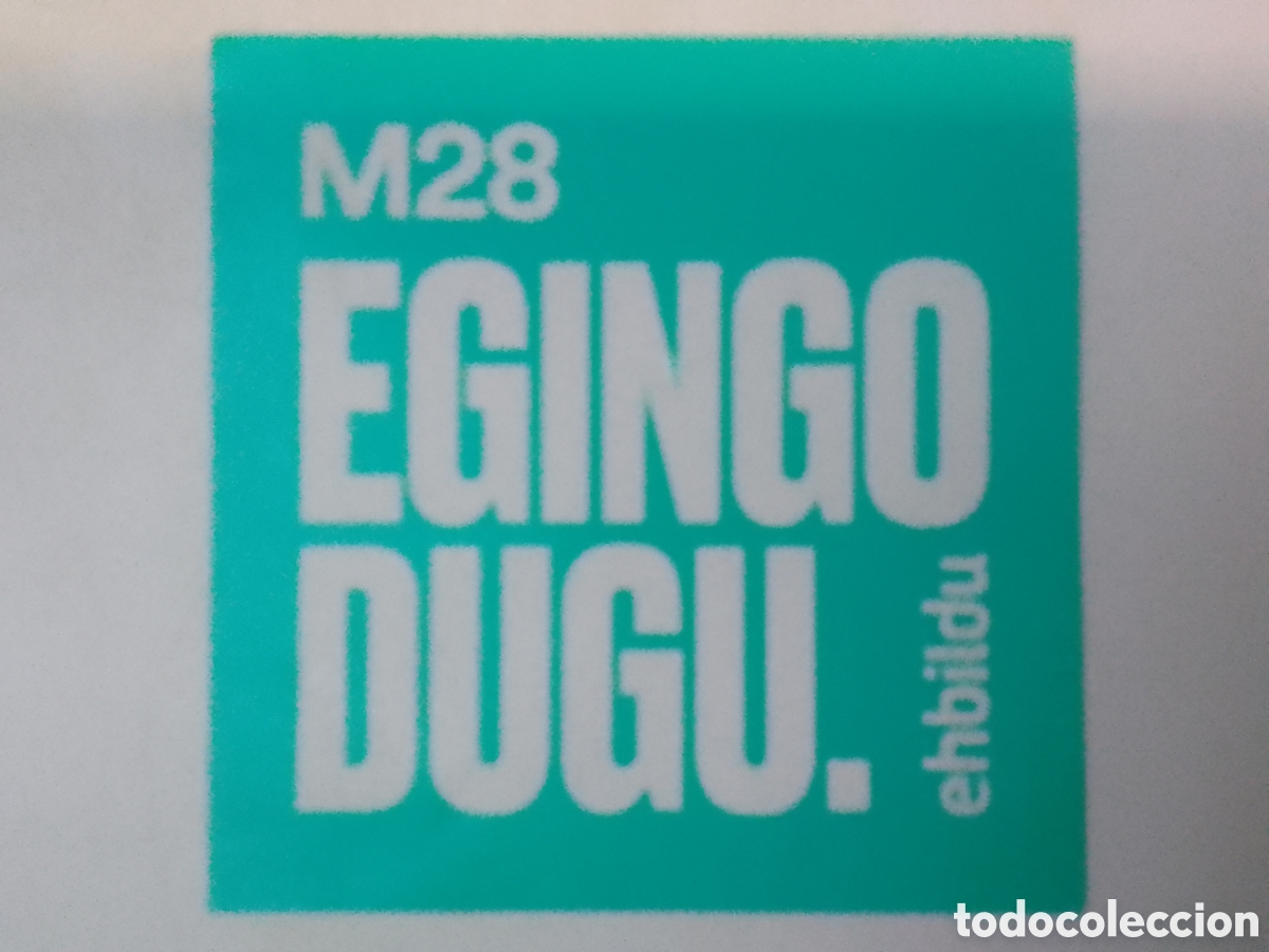 Pegatinas de colecci&oacute;n: Pegatina M28 EGINGO DUGU. ehbildu.