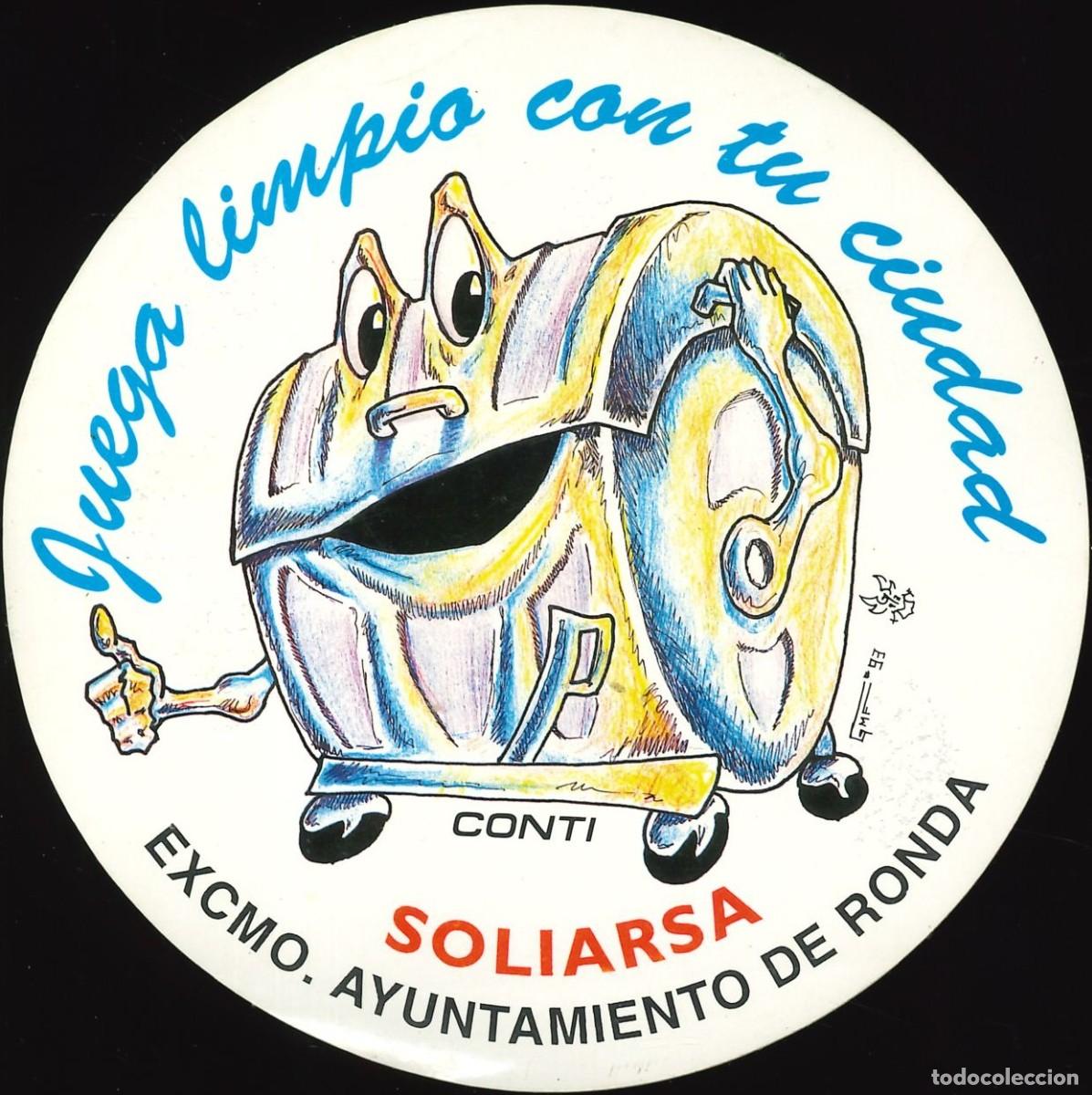 Pegatinas de colecci&oacute;n: PEGATINA - ADHESIVO - MEDIO AMBIENTE - SOLIARSA - AYUNTAMIENTO DE RONDA (MALAGA)