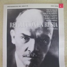 Coleccionismo de Periódico El País: PROTAGONISTAS DEL SIGLO XX EL PAIS N6 LENIN. Lote 127441507