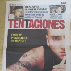 Coleccionismo de Periódico El País: EMINEM - EL PAÍS DE LAS TENTACIONES Nº 449 - 2002