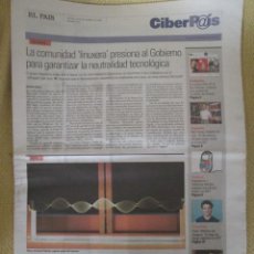 Coleccionismo de Periódico El País: CIBERPAIS Nº 434 2006. Lote 154318618